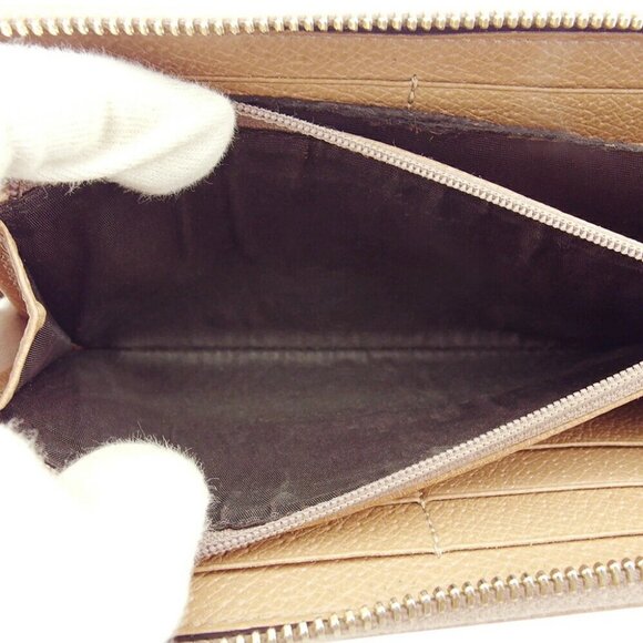 GUCCI long wallet GG pattern brown pink beige USED - Picture 11 of 15